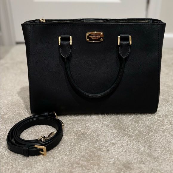 Michael Kors Black Satchel Purse - Picture 1 of 7
